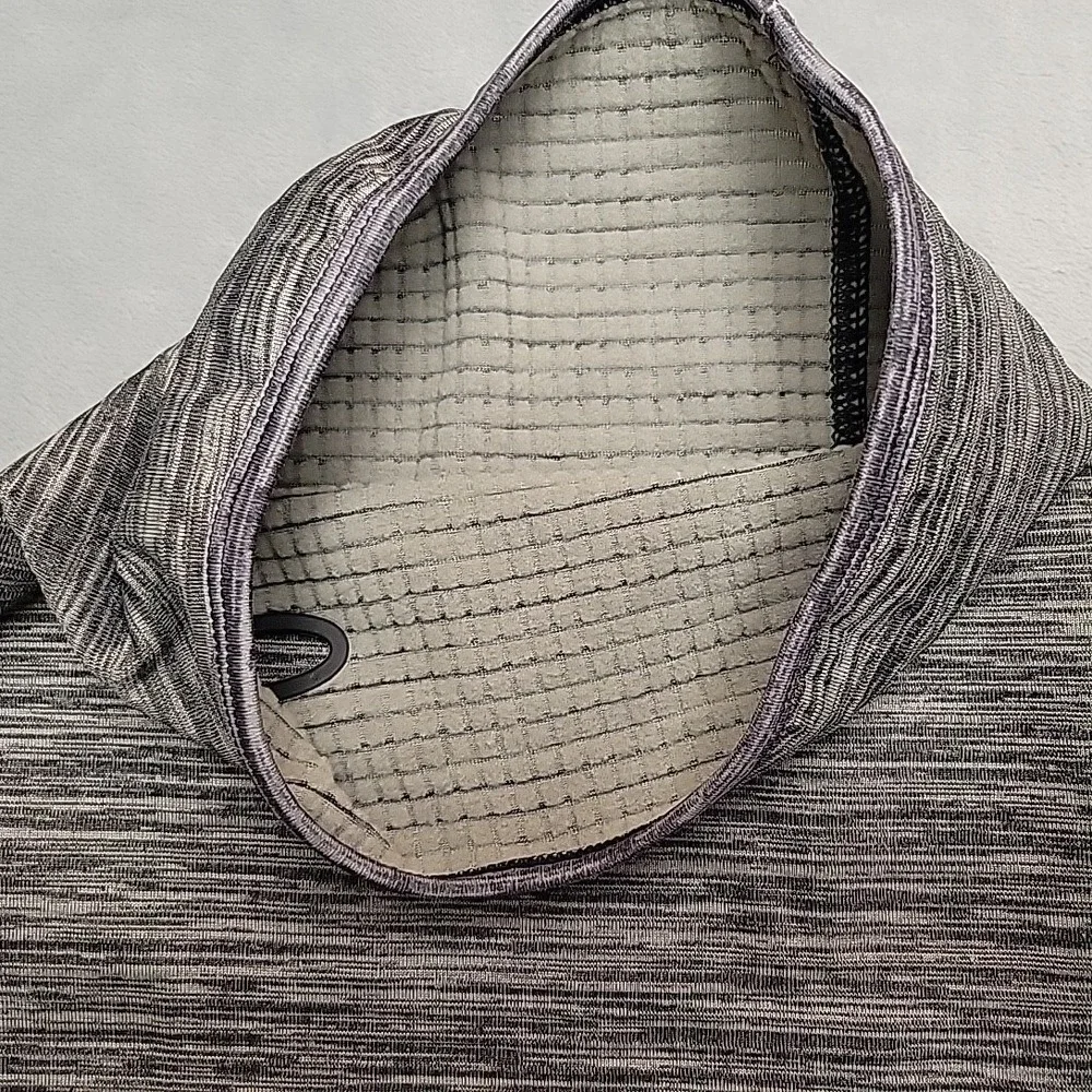 Airhole Neck Gaiter Men M/L Gray Space Dye Fleece Lined‎ Winter Snowboard Ski